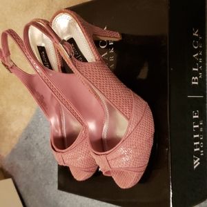 WHBM Khloe Pink High Heel Sandals Size 6.5